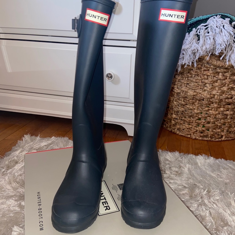 Women’s original tall navy hunter rainboots